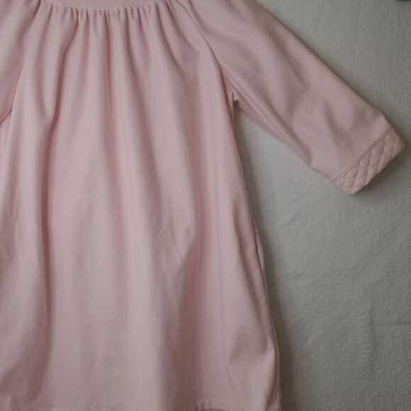 Vintage Homebodies By Leisure Life Vintage Pink Fleece House Dress Size 3X - Picture 17 of 17